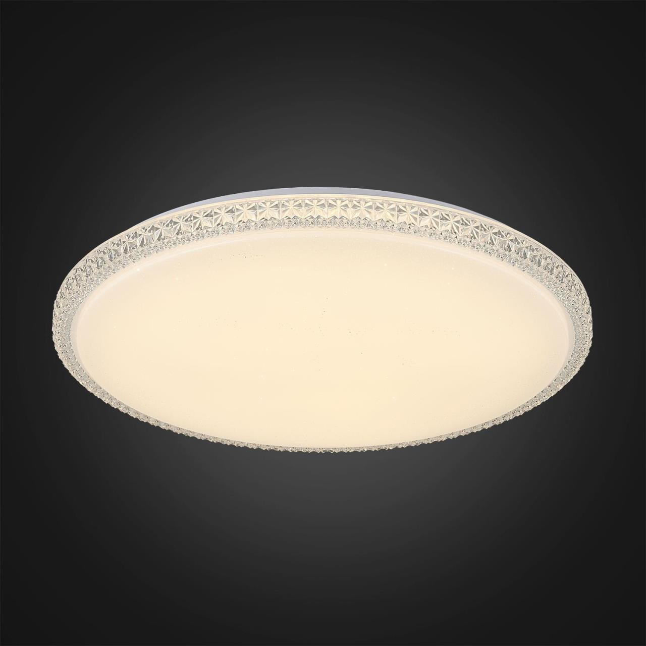 Потолочный светодиодный светильник Citilux Кристалино Слим CL715R720, LED 72W 3000K 5400lm, белый, металл, пластик - фото 5