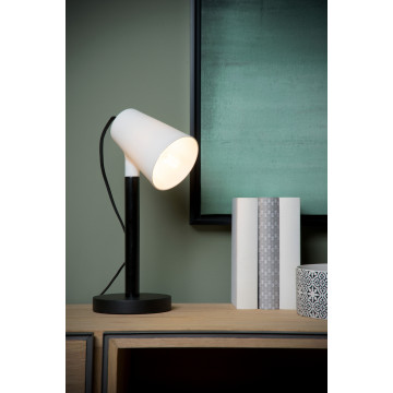 Настольная лампа Lucide Bryton 13528/01/30, 1xE14x25W, черный, белый, бетон, керамика - миниатюра 4
