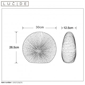 Схема с размерами Lucide 13527/26/31