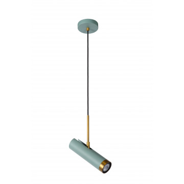 Подвесной светильник с регулировкой направления света Lucide Selin 03422/01/37, 1xGU10x35W, бирюзовый, металл - миниатюра 2
