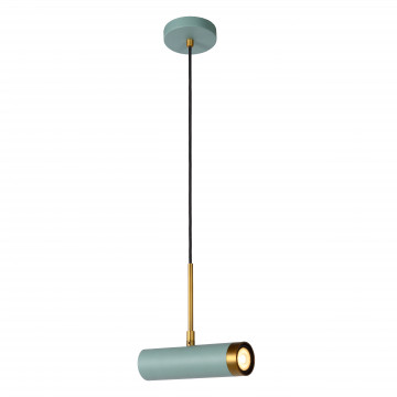 Подвесной светильник с регулировкой направления света Lucide Selin 03422/01/37, 1xGU10x35W, бирюзовый, металл - миниатюра 7