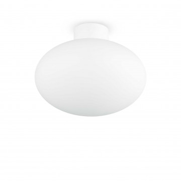 Светильник Ideal Lux CLIO MPL1 BIANCO 148847, IP44, 1xE27x60W, белый, металл, пластик