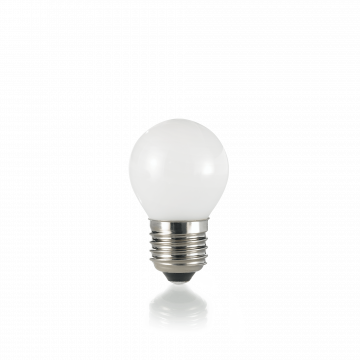 Филаментная светодиодная лампа Ideal Lux LAMPADINA CLASSIC E27 4W SFERA BIANCO 3000K 101286 шар малый E27 4W (теплый) 240V