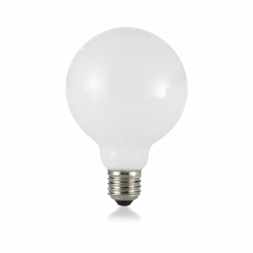 Филаментная светодиодная лампа Ideal Lux LAMPADINA CLASSIC E27 8W GLOBO D95 BIANCO 3000K 101330 шар малый E27 8W (теплый) 240V - миниатюра 1