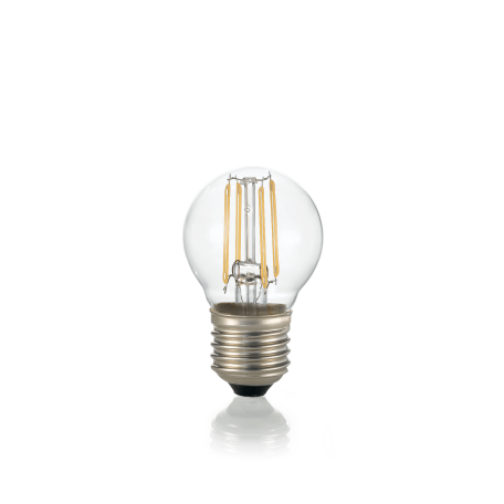 Филаментная светодиодная лампа Ideal Lux E27 04W SFERA TRASP 3000K 101279 (CLASSIC E27 4W SFERA TRASP 3000K) шар малый E27 4W (теплый) 240V