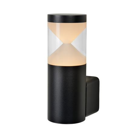 Настенный светодиодный светильник Lucide Teo-LED 14891/05/30, IP54, LED 7W 3000K 630lm, черный, металл, металл с пластиком - миниатюра 1