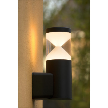 Настенный светодиодный светильник Lucide Teo-LED 14891/05/30, IP54, LED 7W 3000K 630lm, черный, металл, металл с пластиком - миниатюра 3