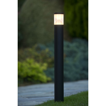 Садово-парковый светодиодный светильник Lucide Teo-LED 14891/80/30, IP54, LED 7W 3000K 630lm, черный, прозрачный, металл, пластик - миниатюра 3