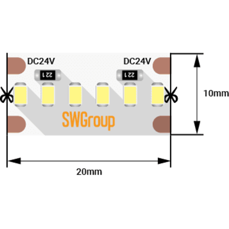 Светодиодная лента SWG2A300-24-19.2-W 003602 (00-00003602)