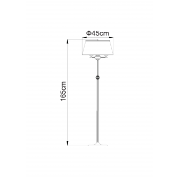 Схема с размерами Arte Lamp A3579PN-3AB