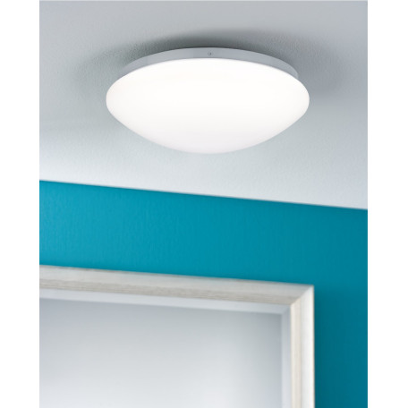 Потолочный светодиодный светильник Paulmann Leonis 70724, IP44, LED 9,5W, серый, белый, пластик - миниатюра 2