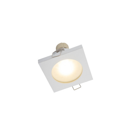 Встраиваемый светильник Denkirs DK3014-WH, IP44, 1xGU10x50W, белый, металл