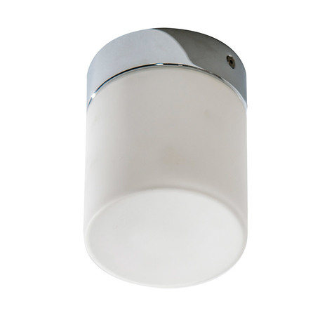 Потолочный светодиодный светильник Azzardo Lir AZ2068, IP44, LED 6W 3000K 490lm, хром, белый, металл, стекло