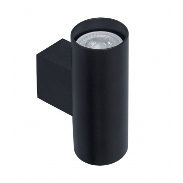 Настенный светильник Topdecor Tubo6 A2 12, 2xGU10x50W, черный, металл - миниатюра 1