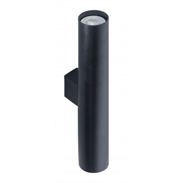 Настенный светильник Topdecor Tubo6 A4 12, 2xGU10x50W, черный, металл