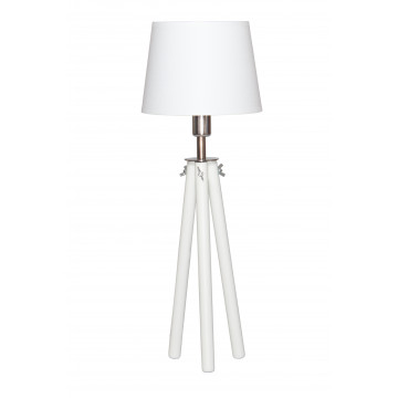 Настольная лампа Topdecor Stello T1 10 01, 1xE14x40W, белый, дерево, металл, текстиль