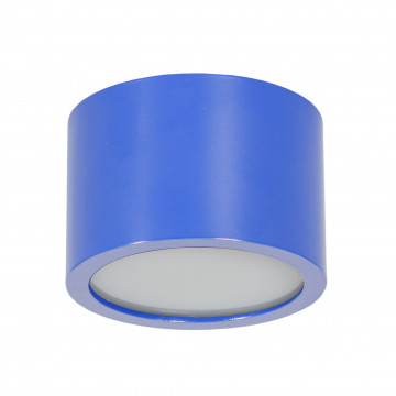 Потолочный светильник Topdecor Tubo IP P1 19, IP44, 1xGX53x50W, синий, металл, пластик
