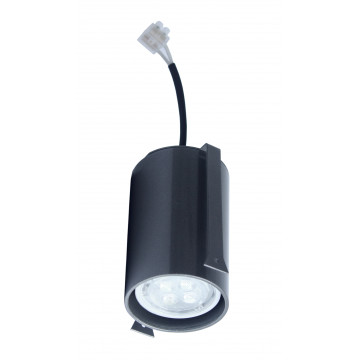 Встраиваемый светильник Topdecor Tubo6 GR 12, 1xGU10x50W, черный, металл