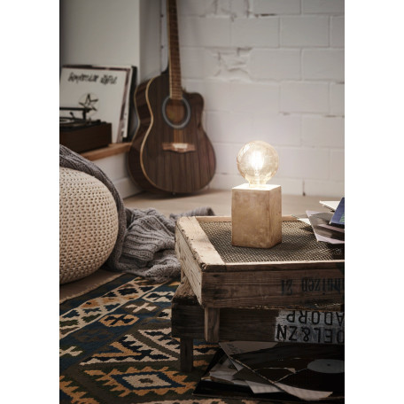 Настольная лампа Eglo Trend & Vintage Loft Prestwick 49812, 1xE27x60W, серый, керамика - миниатюра 3