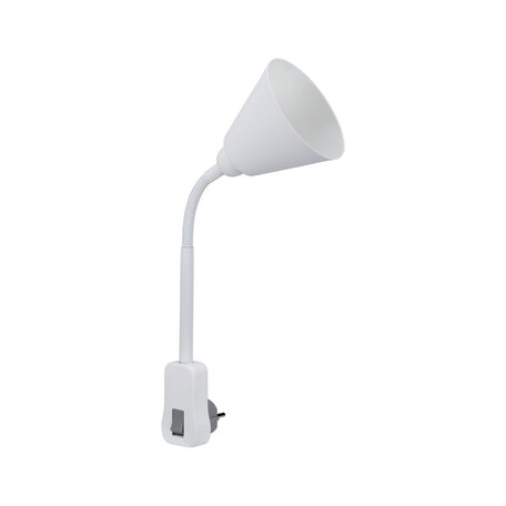 Штекерный светильник с регулировкой направления света Paulmann Junus 95428, 1xE14x20W, белый, пластик, металл