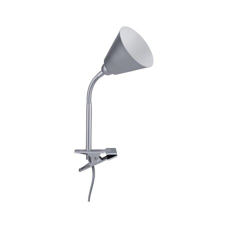 Светильник на прищепке Paulmann Vitis 95432, 1xE14x20W, серый, пластик, металл