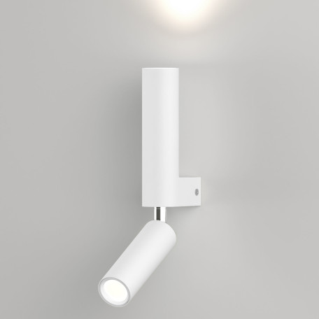 Настенный светодиодный светильник с регулировкой направления света Eurosvet Pitch 40020/1 LED белый (a061308), LED 6W 4200K 300lm CRI>70