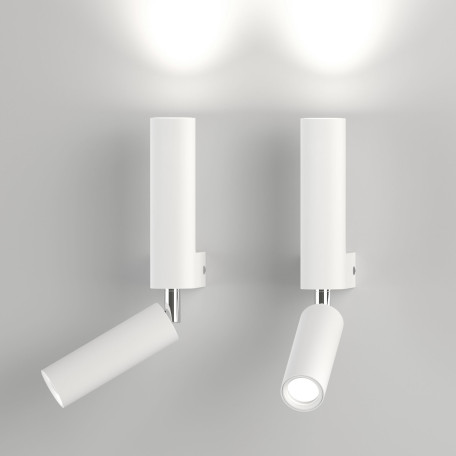 Настенный светодиодный светильник с регулировкой направления света Eurosvet Pitch 40020/1 LED белый (a061308), LED 6W 4200K 300lm CRI>70 - миниатюра 2