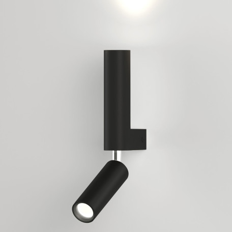 Настенный светодиодный светильник с регулировкой направления света Eurosvet Pitch 40020/1 LED черный (a061304), LED 6W 4200K 300lm CRI>70 - миниатюра 1