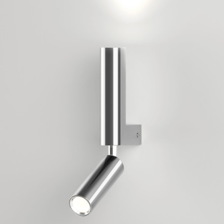 Настенный светодиодный светильник с регулировкой направления света Eurosvet Pitch 40020/1 LED хром (a061311), LED 6W 4200K 300lm CRI>70