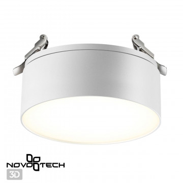 Встраиваемый светодиодный светильник с регулировкой направления света Novotech Prometa 358752, LED 24W 4000K 2100lm - миниатюра 4