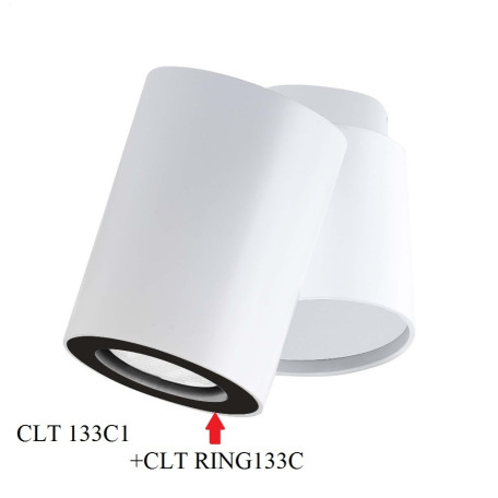 Потолочный светильник с регулировкой направления света Crystal Lux CLT 133C1 1400/114, 1xGU10x50W, белый, металл - миниатюра 2