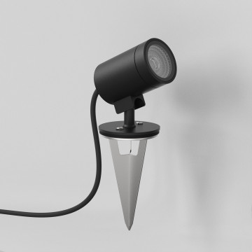 Светодиодный прожектор с колышком Astro Bayville 1401009 (8310), IP65, LED 4,5W 3000K 465lm CRI90, черный, металл