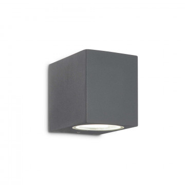 Настенный светильник Ideal Lux UP AP1 ANTRACITE 115306, IP44, 1xG9x15W, темно-серый, металл, стекло