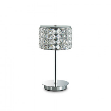 Настольная лампа Ideal Lux ROMA TL1 114620, 1xG9x40W, хром, прозрачный, металл, стекло