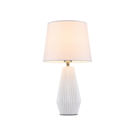 Настольная лампа Maytoni Calvin Z181-TL-01-W, 1xE27x60W, белый, пластик, текстиль