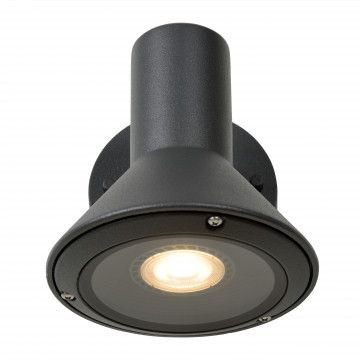 Настенный светильник Lucide Nando-LED 27886/01/30, IP54, 1xGU10x5W, серый, металл - миниатюра 5