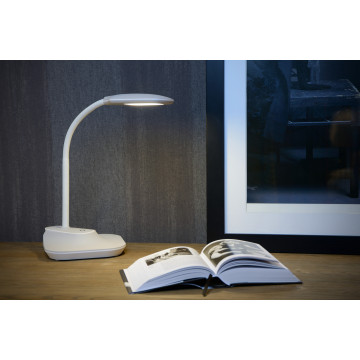 Настольная светодиодная лампа Lucide Aiden-LED 18672/05/36, LED 5W 3000K 400lm CRI80, серый, пластик - миниатюра 3
