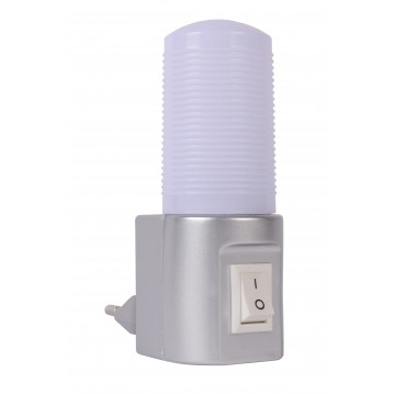 Штекерный светодиодный светильник-ночник Lucide Night Light 22202/01/36, LED 3,5W 2700K 250lm CRI80, серебро, пластик - миниатюра 2