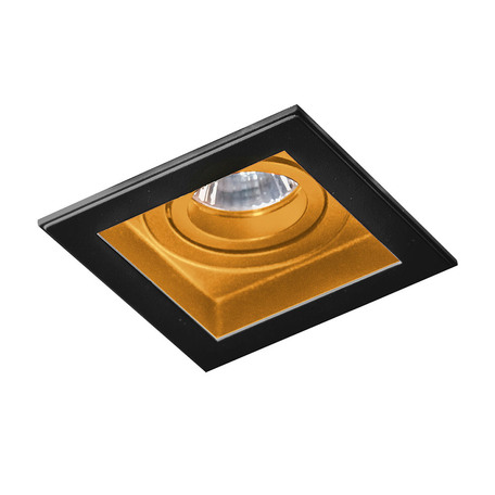 Встраиваемый светильник Azzardo Minorka AZ2802, 1xGU10x50W, черный, золото, металл