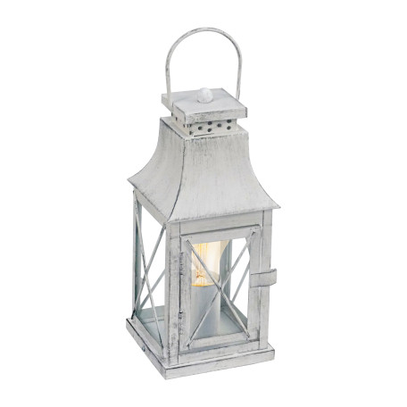 Настольная лампа Eglo Trend & Vintage Cottage Chic Lisburn 49294, 1xE27x60W, прозрачный, серый, металл со стеклом - миниатюра 1