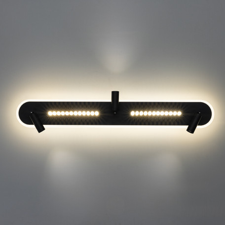 Настенно-потолочный светодиодный светильник с регулировкой направления света Arte Lamp Pisces A2220PL-3BK, LED 105W 4000K 5250lm CRI85 - миниатюра 2