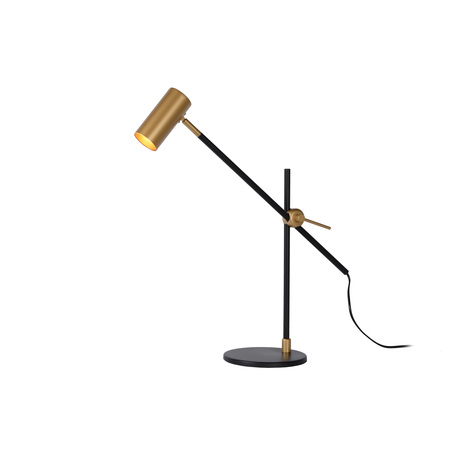Настольная лампа Lucide Philine 30672/01/30, 1xGU10x5W, черный, матовое золото, металл