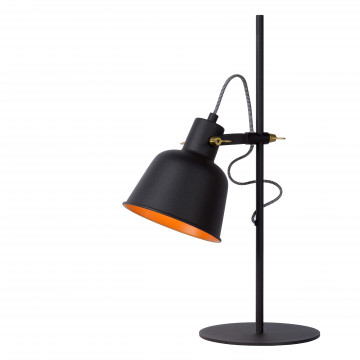 Настольная лампа Lucide Pia 45580/01/30, 1xE27x60W, черный, металл - миниатюра 5