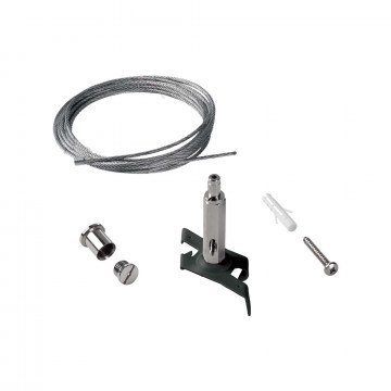 Крепление для подвесного монтажа шинной системы Ideal Lux Link Trimless Kit Pendant No Rosone 243238, черный, металл