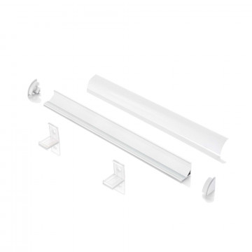 Профиль для светодиодной ленты без рассеивателя Ideal Lux SLOT SURFACE ANGOLO 1000 mm WH 126548 (SLOT SURFACE ANGOLO 1000 mm WHITE), белый, металл, пластик - миниатюра 4
