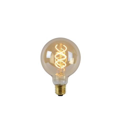 Филаментная светодиодная лампа Lucide 49032/05/62 шар малый E27 5W, 2200K (теплый) CRI80 220V, диммируемая, гарантия 30 дней - миниатюра 1