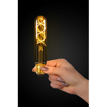 Филаментная светодиодная лампа Lucide 49035/05/62 цилиндр E27 5W, 2200K (теплый) CRI80 220V, диммируемая, гарантия 30 дней - миниатюра 3