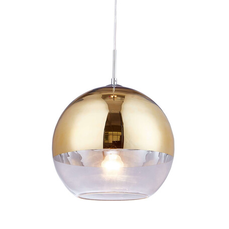 Подвесной светильник Lumina Deco Veroni LDP 1029-300 GD, 1xE27x40W, золото с прозрачным, хром с золотом, стекло