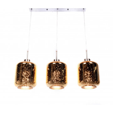 Подвесной светильник Lumina Deco Alacosmo LDP 6811-3 GD, 3xE27x40W, золото, стекло - миниатюра 6
