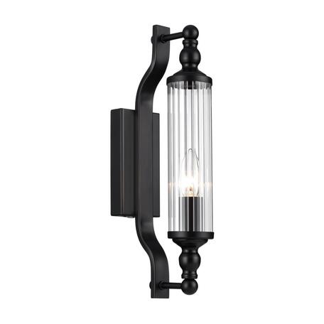 Светильник Odeon Light Tolero 4941/1W, IP44, 1xE14x40W, черный, прозрачный, металл, стекло